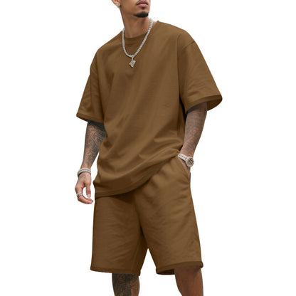 Ensemble de t-shirt d'entraînement décontracté pour hommes et shorts Chic und Stil