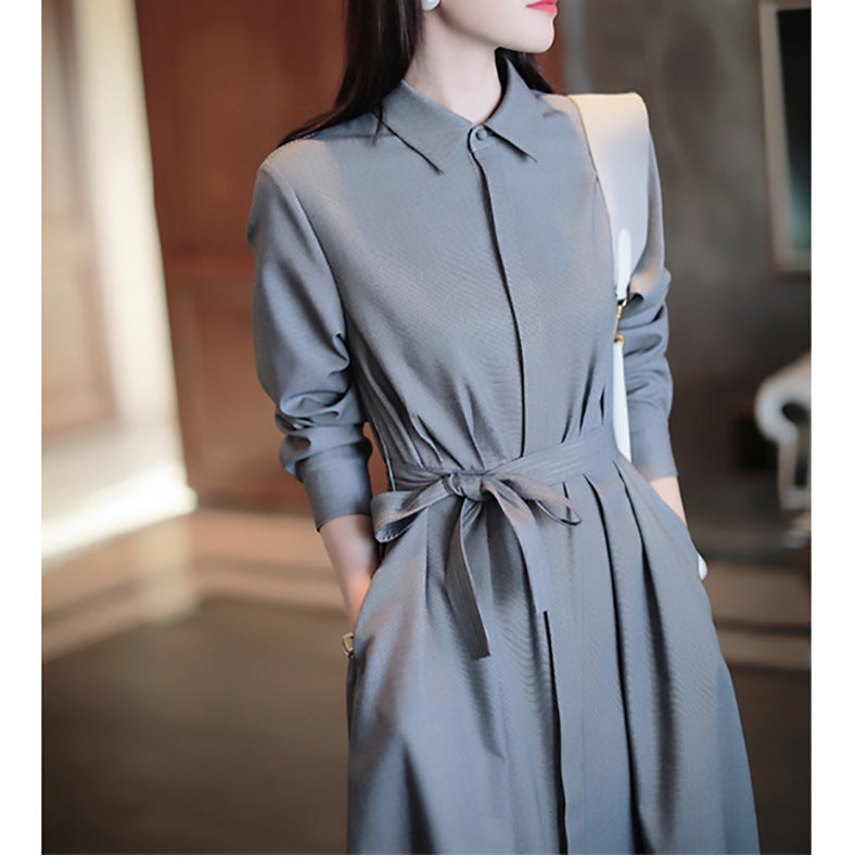 Robe chemise élégante pour femme avec ceinture réglable Chic und Stil