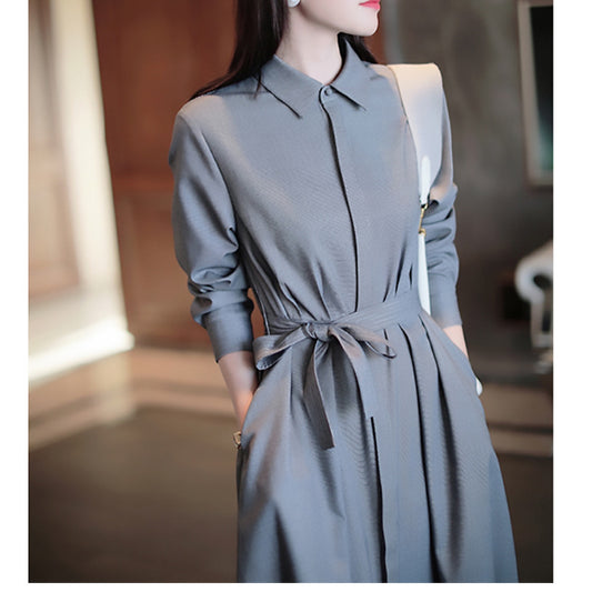 Robe chemise élégante pour femme avec ceinture réglable Chic und Stil