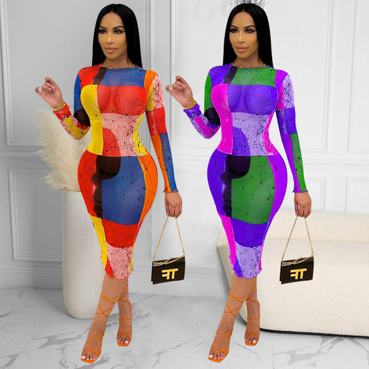 Robe bodycon à manches longues Chic und Stil