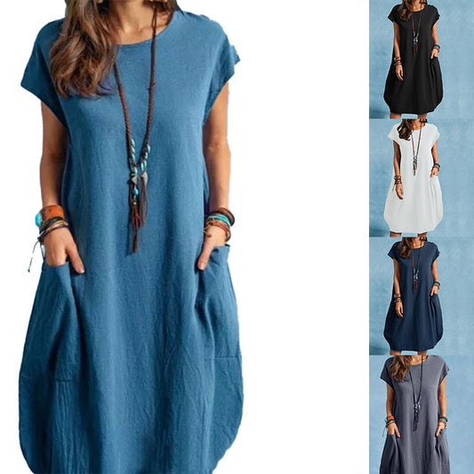 Robe d'été aérienne pour femmes avec poches pratiques et coupe moderne Chic und Stil