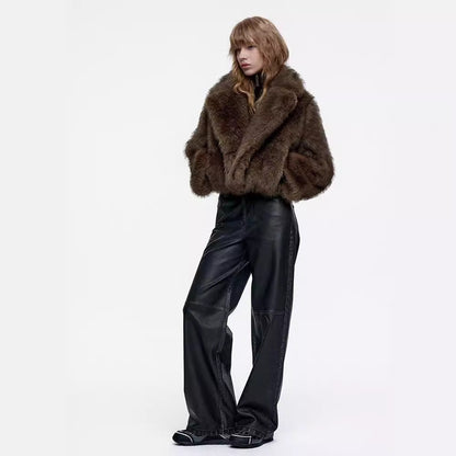 Dames élégante veste en fourrure Chic und Stil