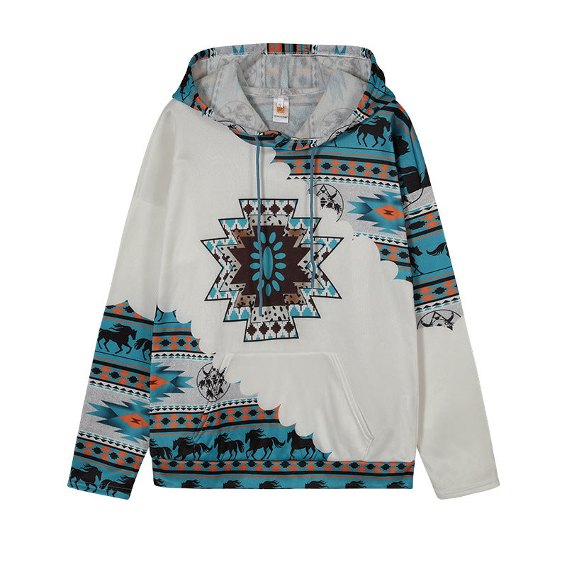 Pull à capuche pour dames avec un design tribal innovant et une coupe confortable Chic und Stil