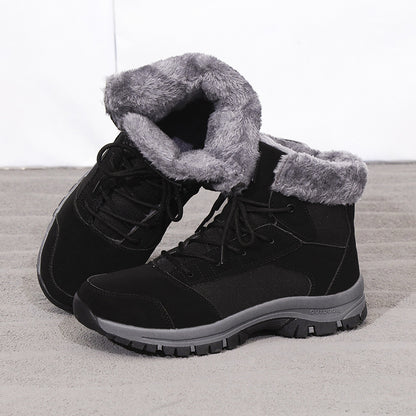 Bottes d'hiver pour femmes doublées avec semelle antidérapante et col isolant Chic und Stil