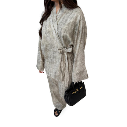 Dames élégant combinaison avec silhouette cintrée et ceinture décontractée Chic und Stil