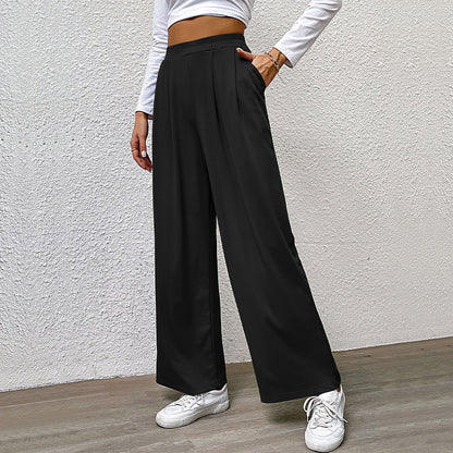 Women Pleated Wide Pants Chic and Style