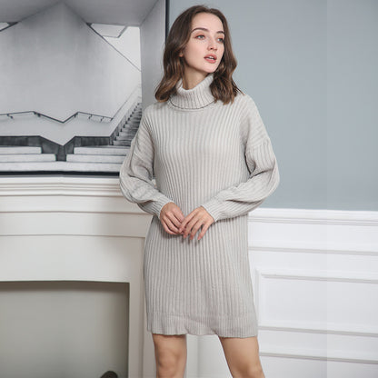 Pull-over à col roulé en grosse maille pour femmes, coupe décontractée Chic und Stil