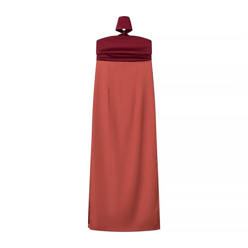 Robe maxi pour femmes avec un décolleté taille élégant et un design fluide Chic und Stil