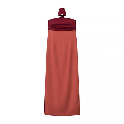 Robe maxi pour femmes avec un décolleté taille élégant et un design fluide Chic und Stil