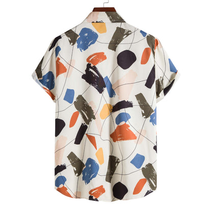 Chemise à manches courtes pour femmes avec impression graphique moderne Chic und Stil