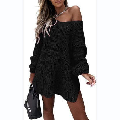 Robe en tricot surdimensionnée pour femmes Chic und Stil