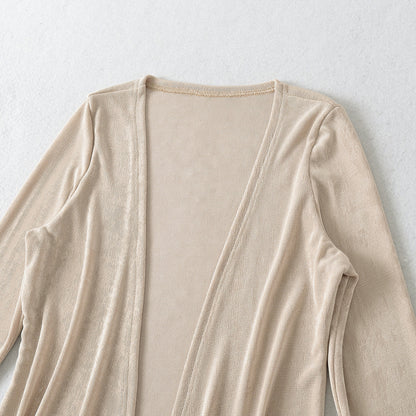 Dames élégant, cardigan asymétrique Chic und Stil