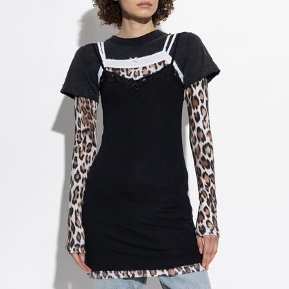 Combinaison femmes en t-shirt décontracté et robe slim Chic und Stil