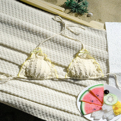 Ladies Ruffle Triangle-Bikini-Top Chic and Style