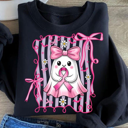 Sweat-shirt pour femmes avec motif de fantôme mignon et design ludique Chic & Stil