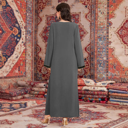 Dames Robe Maxi Décorative Chic und Stil