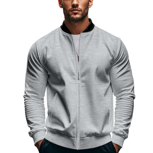 Veste bomber sportive pour hommes avec fermeture éclair et poignets élastiques Chic und Stil
