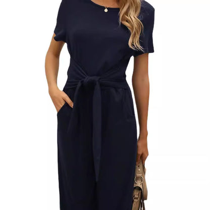 Combinaison pour femmes avec ceinture à nouer et jambes larges Chic und Stil