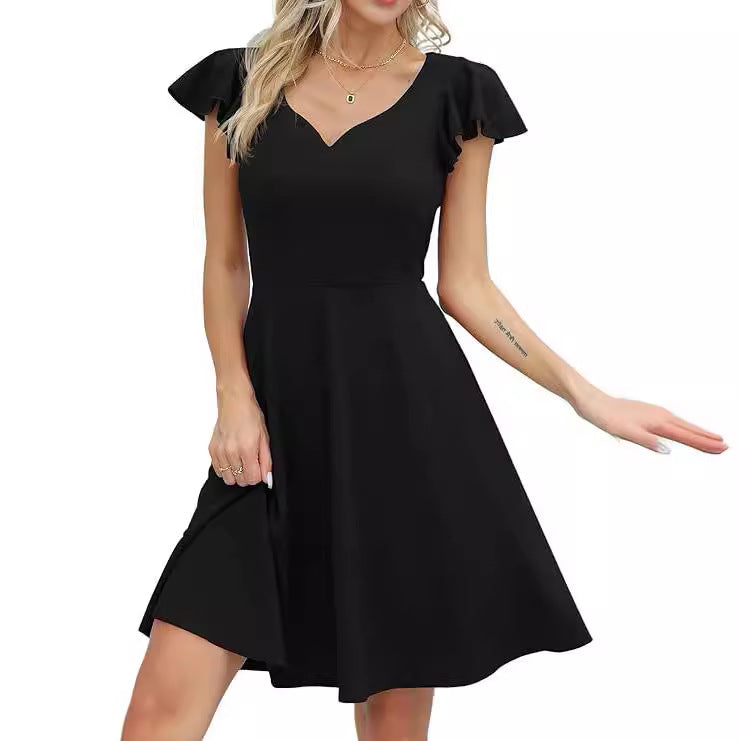 Robe A-ligne femme avec détails volants Chic und Stil