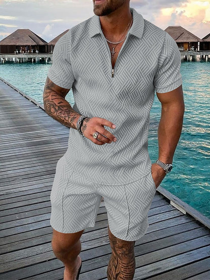 Costume de loisir élégant pour hommes avec design texturé Chic und Stil