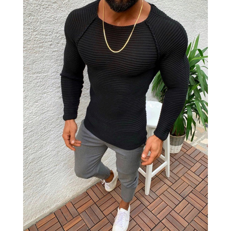 Chemise à manches longues pour hommes avec design texturé Chic und Stil