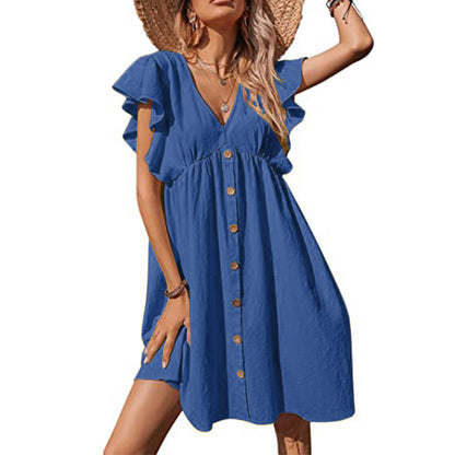 Femmes Robe A-Ligne à Volants Chic und Stil
