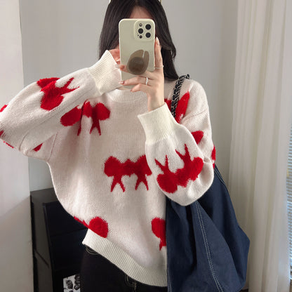 Pull en tricot douillet pour femmes avec motif ludique Chic und Stil