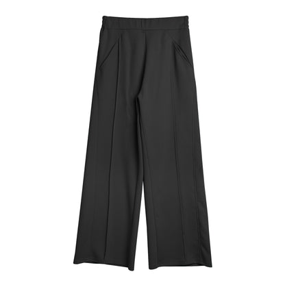 Dame Culotte Taille Haute avec ceinture élastique et poches latérales pratiques Chic und Stil