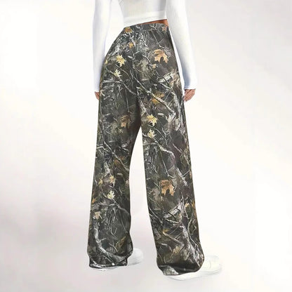 Ladies Large Camouflage Chic Pants and Style