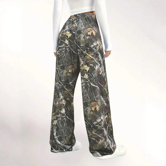 Ladies Large Camouflage Chic Pants and Style