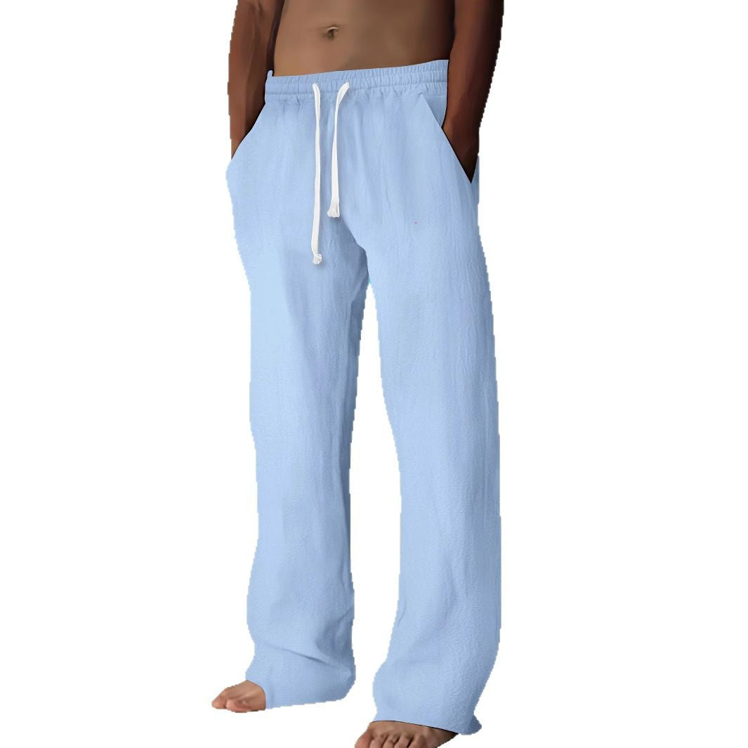 Casual beach pants for men with elastic waistband and practical pockets Chic and Style