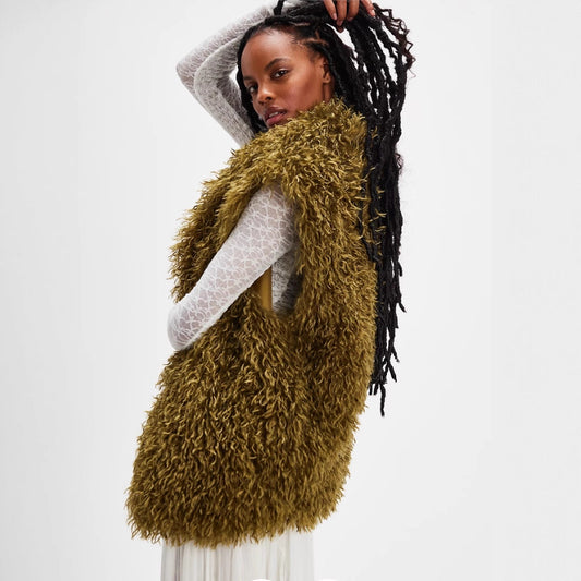 Dames gilet en fourrure Chic und Stil