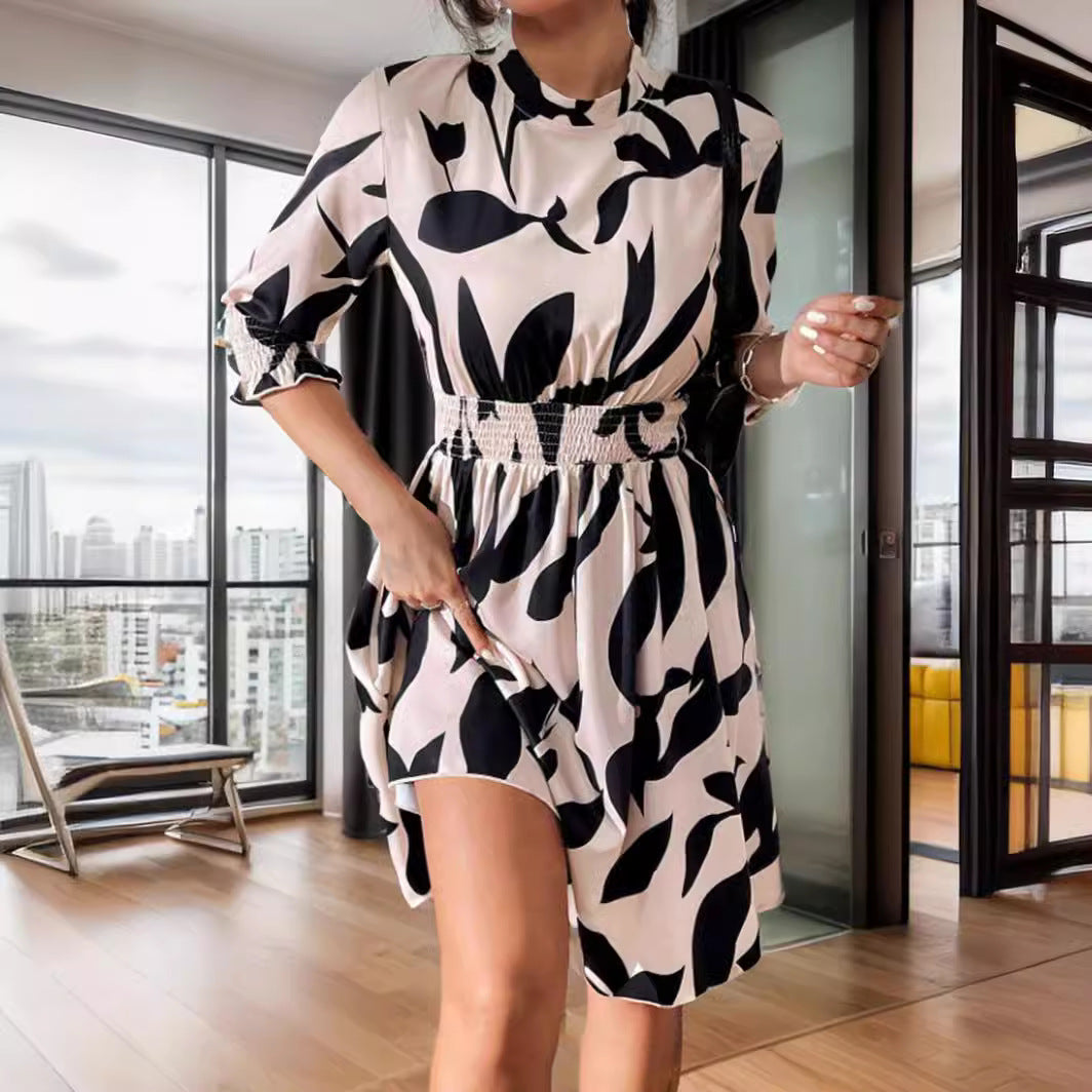 Robe A-ligne taille smock pour femmes Chic und Stil