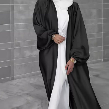 Dames élégant long cardigan en tissu fluide avec une coupe ample Chic und Stil