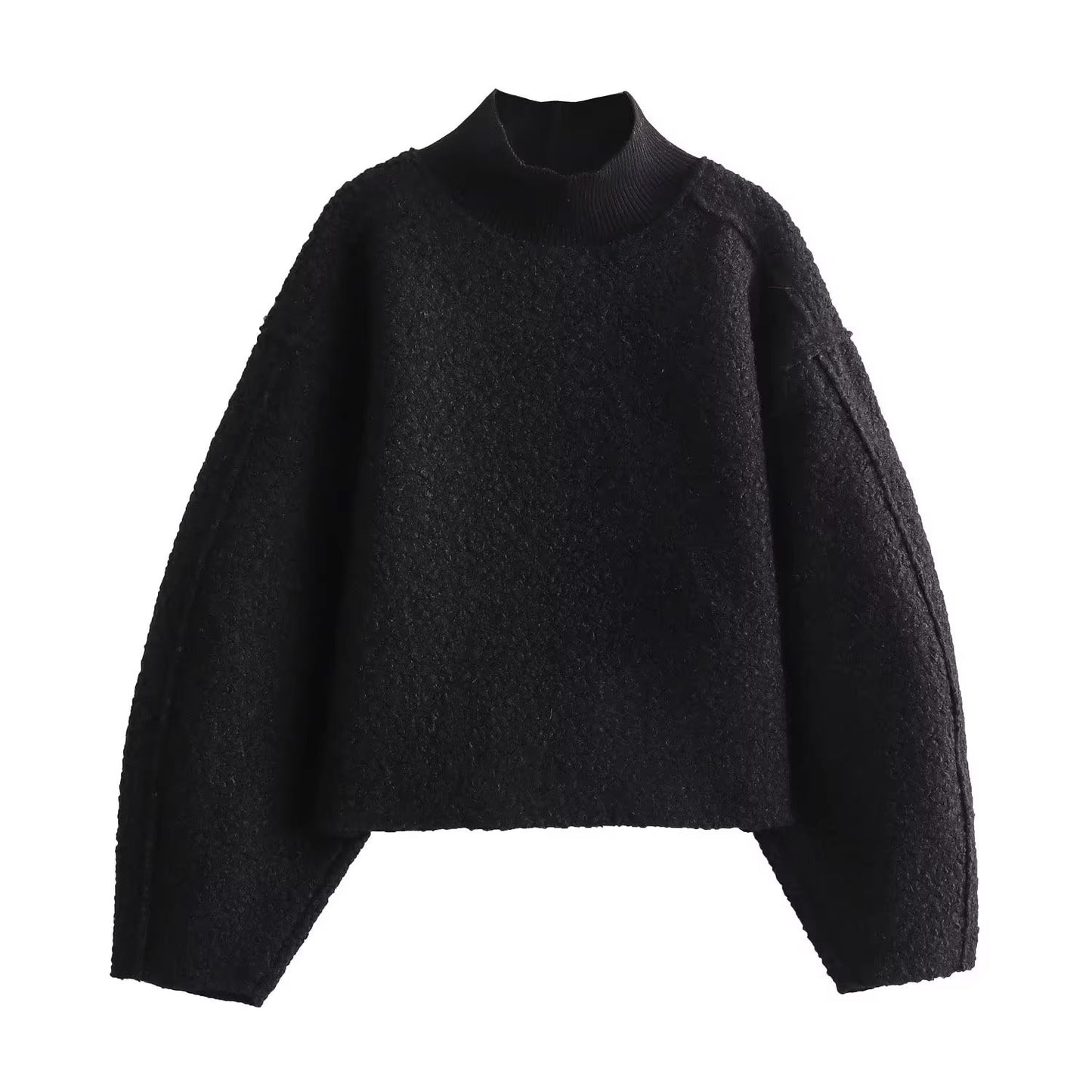 Pull en grosse maille pour femmes à col montant Chic und Stil