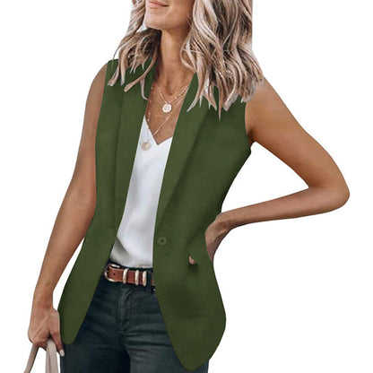 Blazer sans manches pour femmes au style moderne avec poches profondes Chic und Stil
