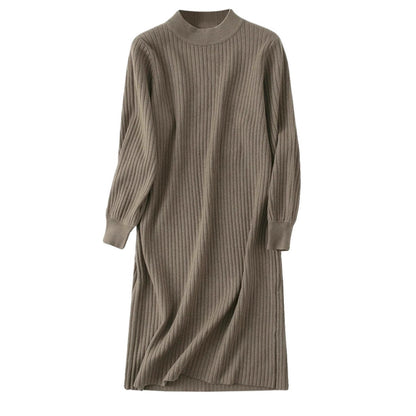 Robe en tricot élégante pour femmes avec design en côtes verticales Chic und Stil