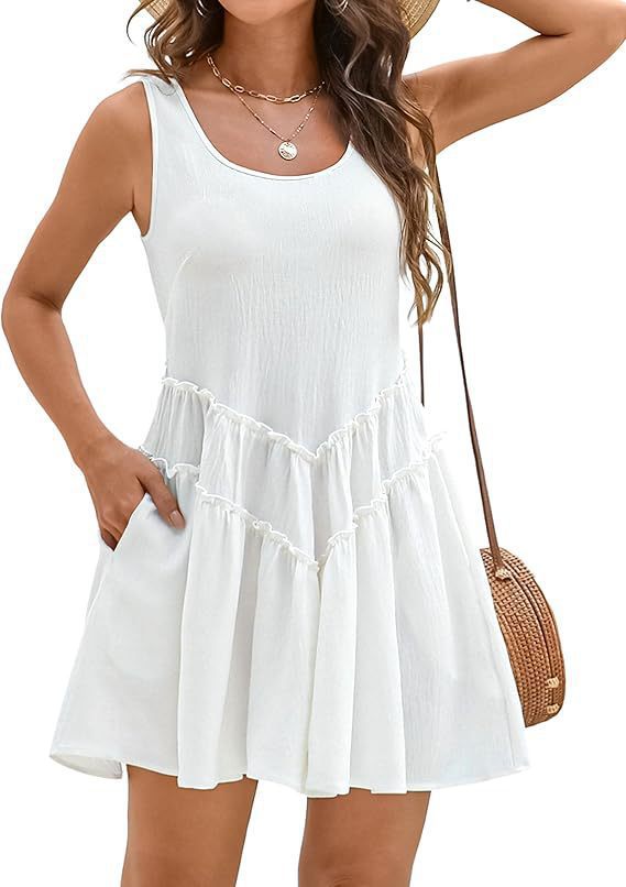 Robe à volants pour femmes Loisirs Poches volantées Chic und Stil