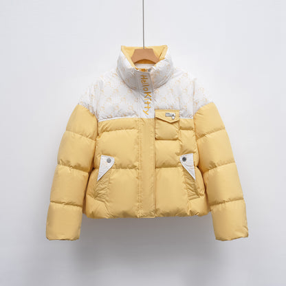 Dame doudoune avec col montant et motif tendance Chic und Stil