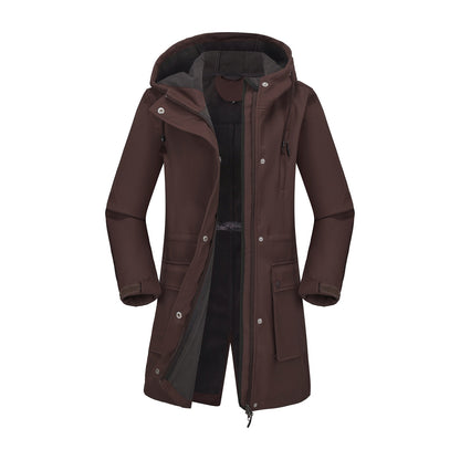 Functional outdoor jacket for women with adjustable drawstring waist and inner lining Chic and Style