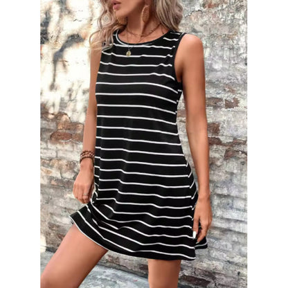 Robe shift sans manches décontractée pour femmes Chic und Stil