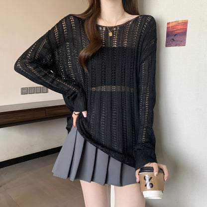 Pull en maille aéré pour femmes avec mailles ouvertes et coupe décontractée Chic und Stil