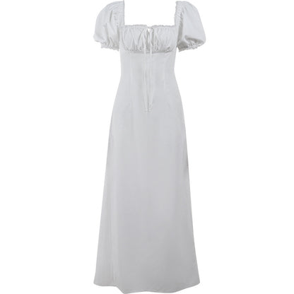 Robe maxi élégante avec des manches bouffantes pour dames Chic und Stil