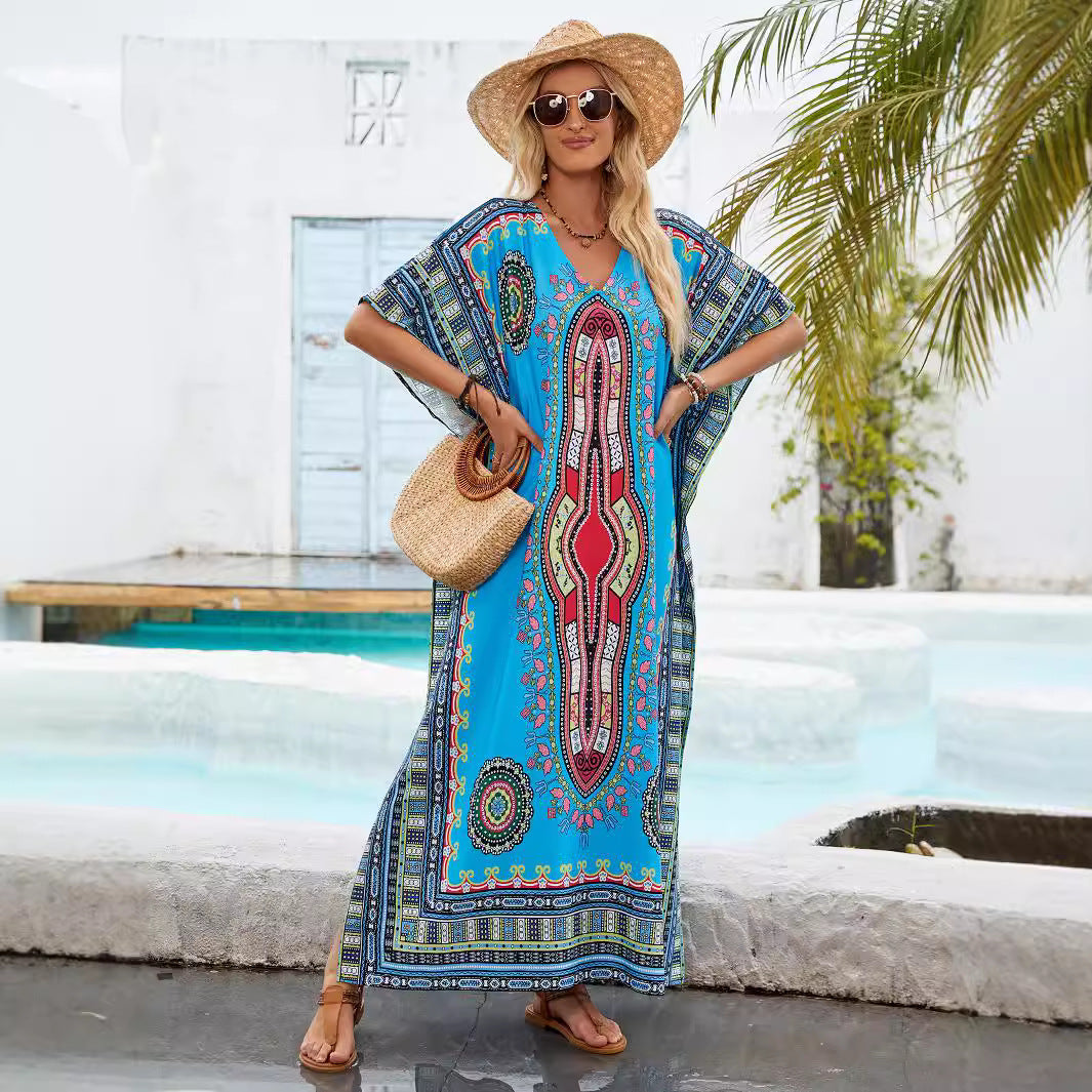 Femmes Robe Maxi Kaftan Bohémien Chic und Stil