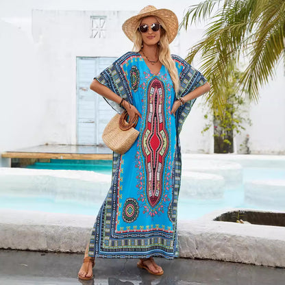 Femmes Robe Maxi Kaftan Bohémien Chic und Stil