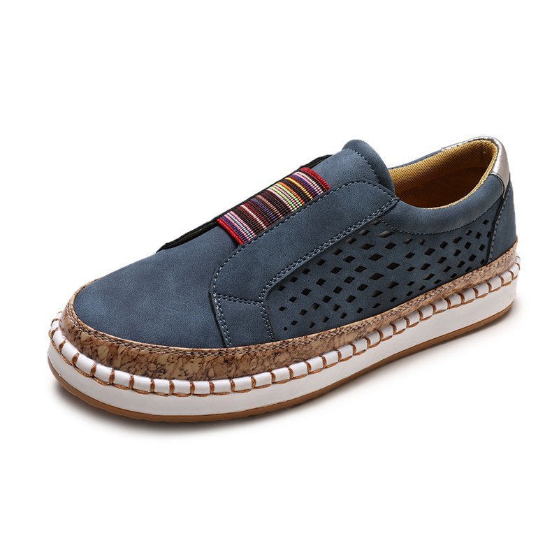 Baskets slip-on pour femmes respirantes avec bande élastique et design en liège tendance Chic und Stil
