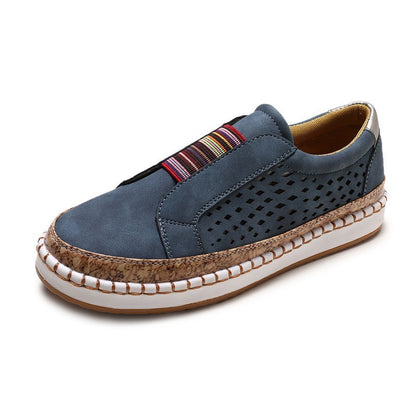 Baskets slip-on pour femmes respirantes avec bande élastique et design en liège tendance Chic und Stil