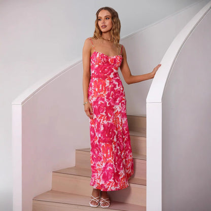Robe Maxi Imprimé Floral Chic und Stil