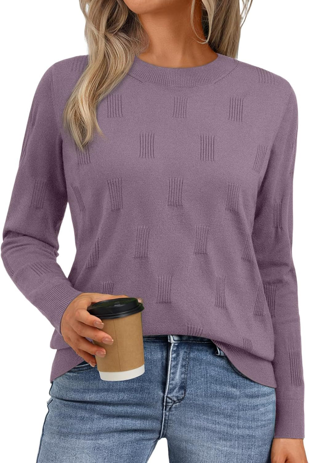 Pull en tricot pour femmes avec motif texturé et coupe décontractée Chic und Stil