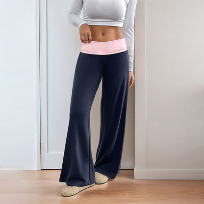 Loose sports pants for women with a high waist and comfortable elastane Chic and Style